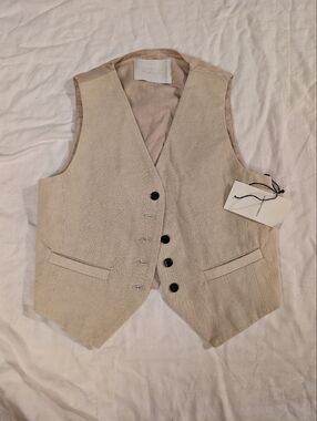 NWT Citizens Of Humanity Beige Cream Textured Vest